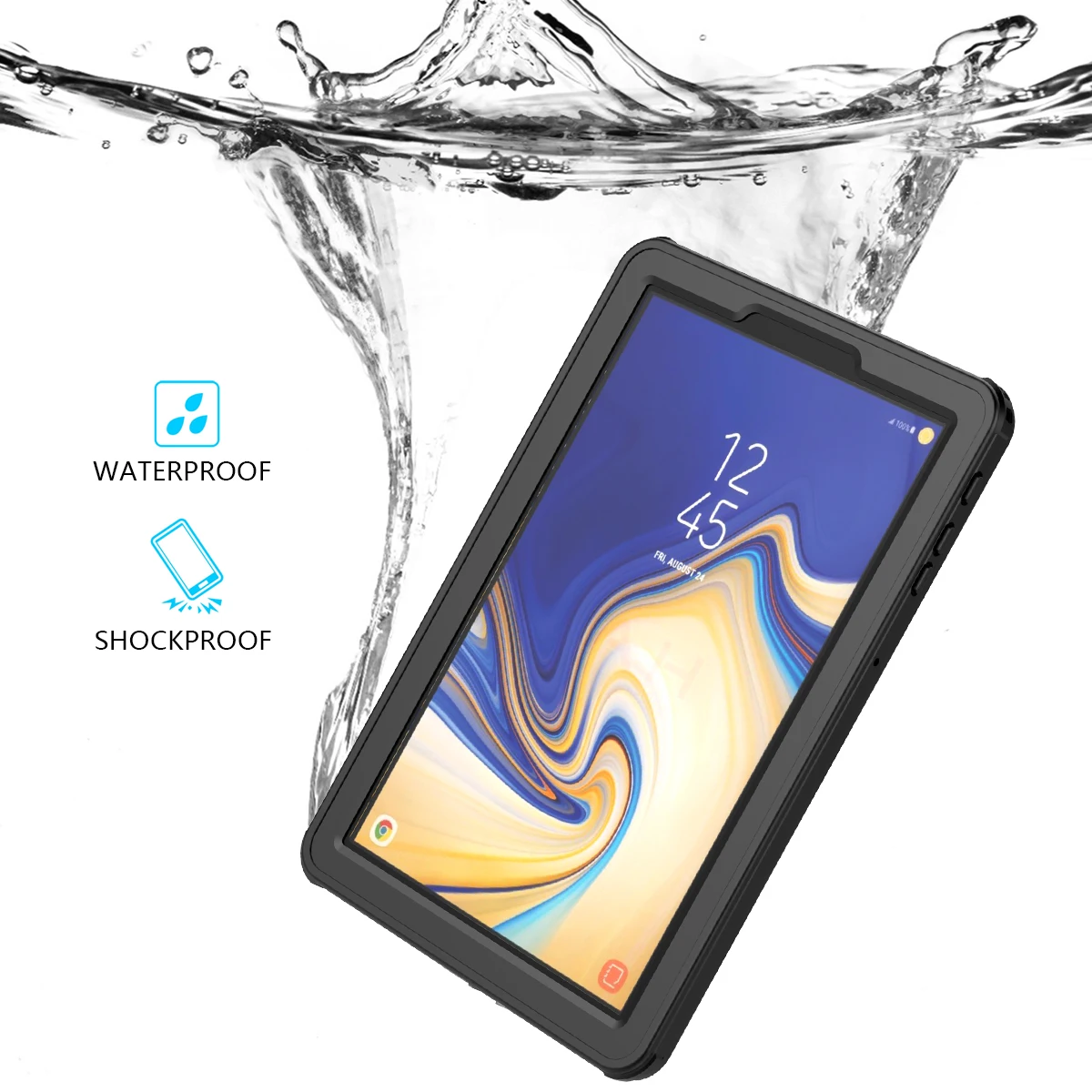 

Waterproof Case For Samsung Galaxy Tab S4 10.5 Inch T830 T835 Underwater Cover Shell Dustproof Shockproof Tablet Protector Cover
