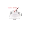 1/5pcs Aluminum Round LED Dimmable Ceiling Downlight 3W AC90-260V  Recessed COB Spot Light Led Bulb With Driver 2