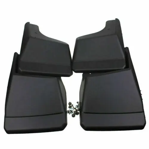 4-Piece Black Mud Flaps Splash Guards For Hummer H2 2003–2019 – Bolt-On Front Rear Set