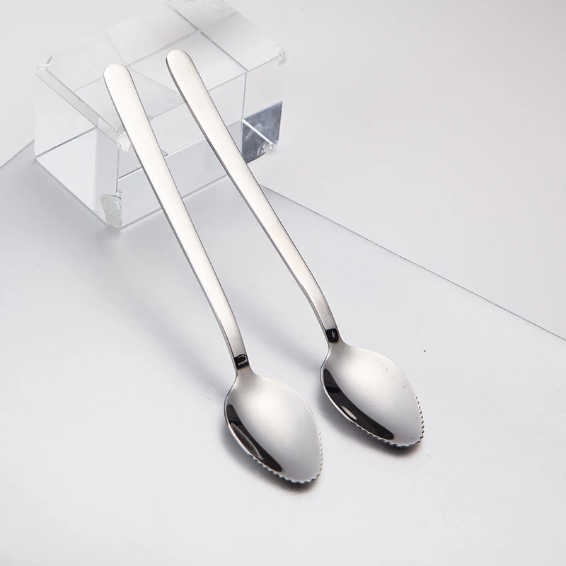Ice Cream Tea Spoon Practical Baby Feeding Tableware Stainless Steel Badminton Racket Kids Spoon Grid Stirring Dessert Scoop