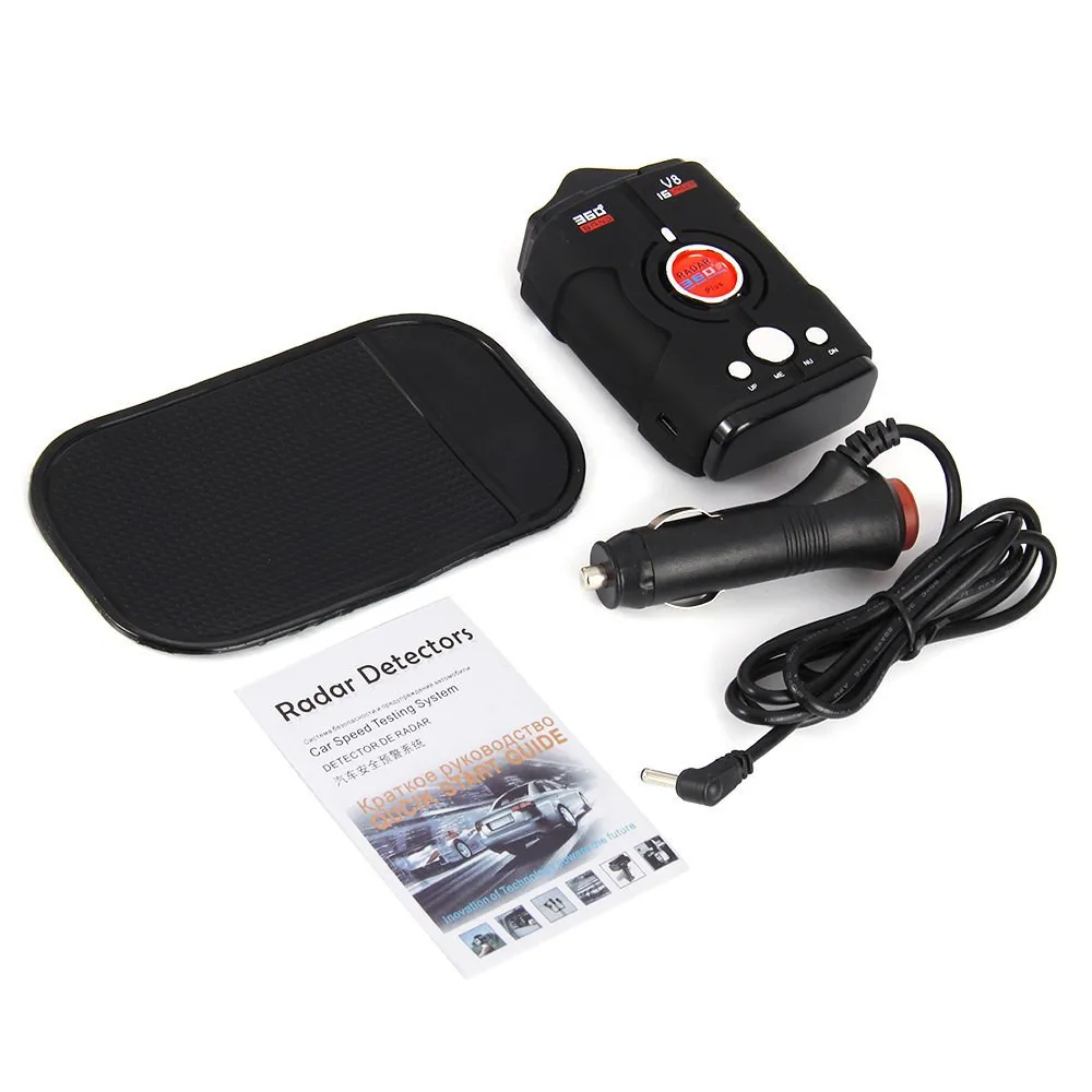 Car-Trucker-Speed-V8-Laser-Radar-Detector-Voice-Alert-Warning-16-Band-Auto-360-Degrees