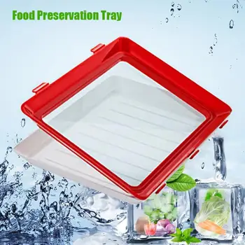 

6pcs Storage Unilaterality Tray Clever Food Preservation Resistance To Fall Vacuum Trays Opp Packing Universal With Superior Quality