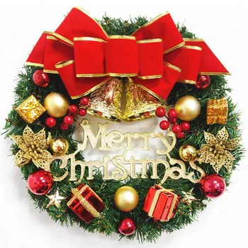 

Christmas Wreath Garland Arrangement Christmas Ornament Front Door Hanging Garland Christmas Wreath Home Decorations Wreath 30CM