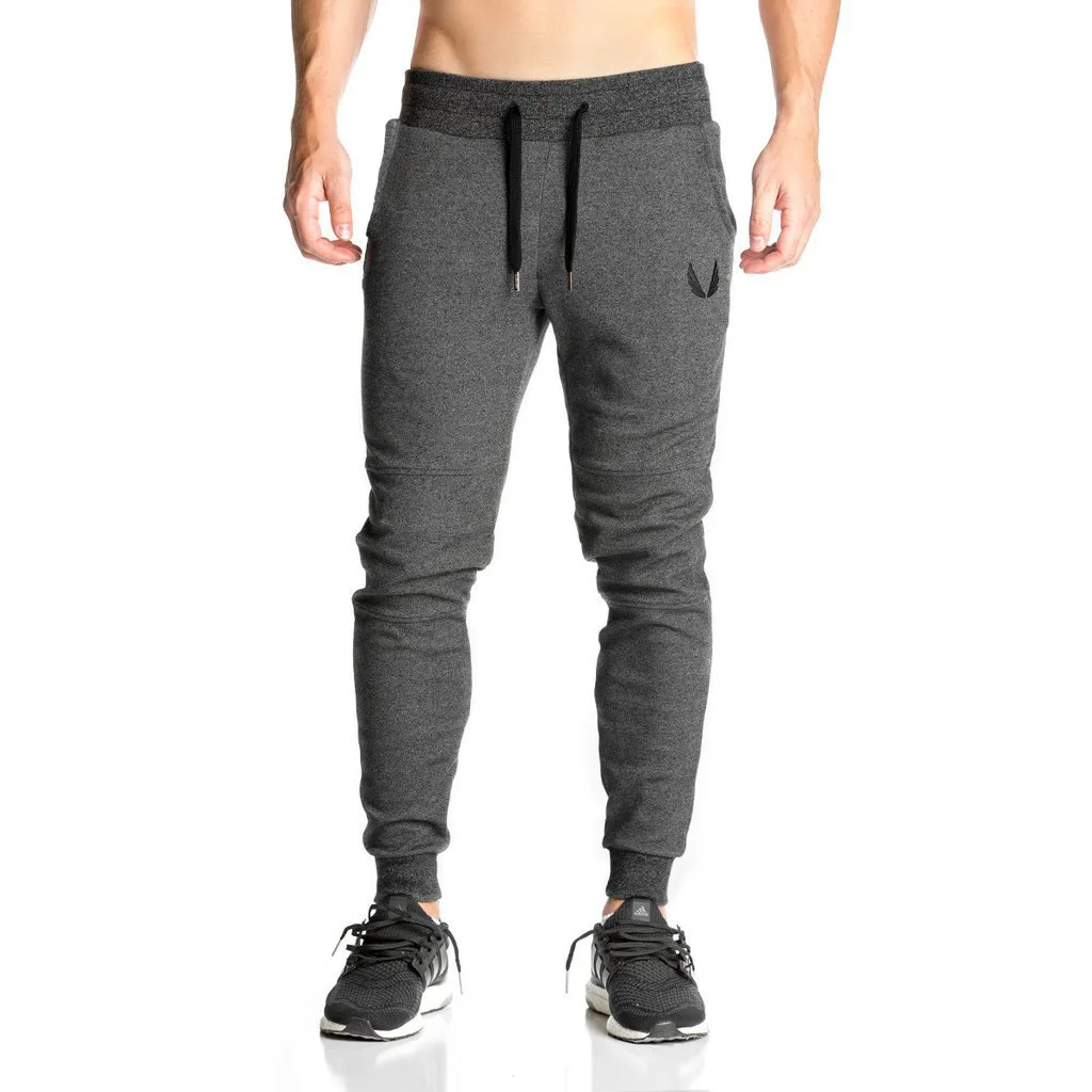 

Hot Selling Muscle Dr. Fitness Brothers Men Sports Casual Training Sportsman Running Skinny Drawstring Top Cotton Trousers