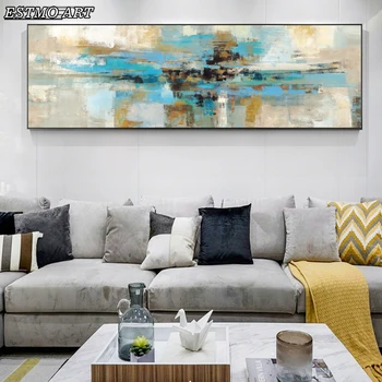 

Canvas Paintings Abstract Turquoise Color Wall Art Modern Abstract Graffiti Pop Art Poster Decorative Picture For Room Decor
