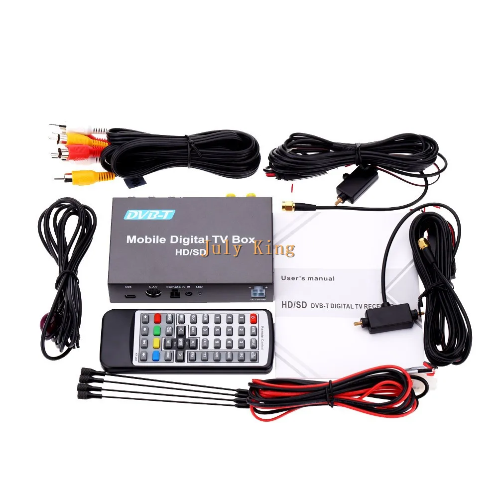 Автомобильный цифровой ТВ ресивер DVB T (HD/SD) HDMI автомобильный тв тюнер с поддержкой