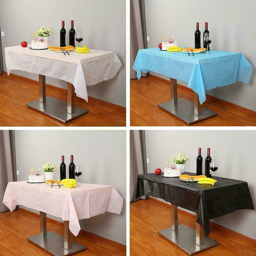 30*1m Solid Color Tablecloth theme party tablecloth birthday table cloth Banquet Roll Party Catering Table Cover Cloth Tableware