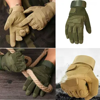 

Combat Tactical Full Finger Gloves Military Army Fingerless Mittens Airsoft Warm Anti-slip Riding Bicycle Outdoor Bionic Sports