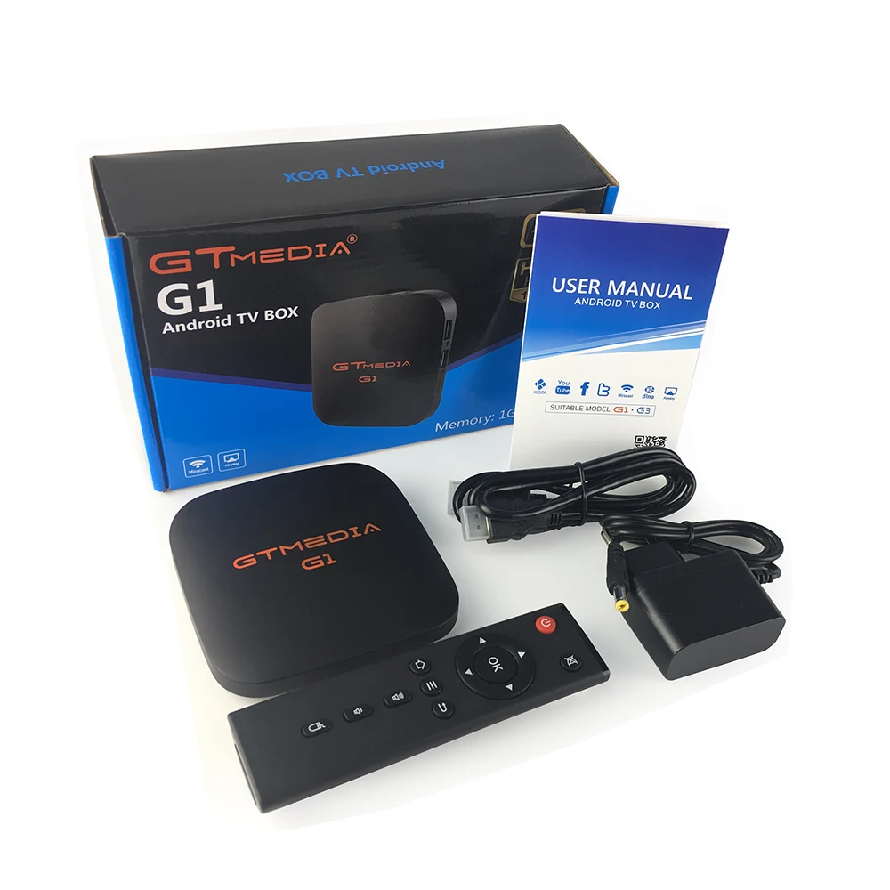 GTmedia G1 Android tv Box Smart tv IP tv 4K H.265 HDR четырехъядерный 1G 8G wifi Google Cast IP tv Франция m3u телеприставка 4 медиаплеер