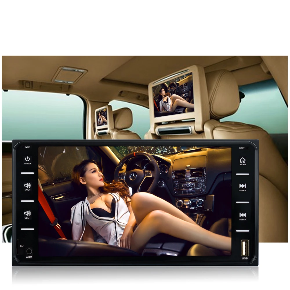 buy 2Din Car Radio Universal Car Multimedia Player 7 Inch Autoradio Mirror Link Bluetooth Audio Radio Stereo MP5 Player for Toyota C