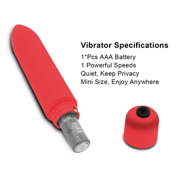 10 Speeds Mini Bullet Vibrator Massager Vagina Vibrator Erotic Masturbator Female Clitoris Stimulator Sex Toy for Women Anal Toy 6