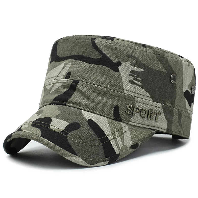 

2019 Classic Cotton Men Military Caps Men's Women's Adjustable Baseball Caps Army Camouflage Sun Hats Outdoor Sports Camping