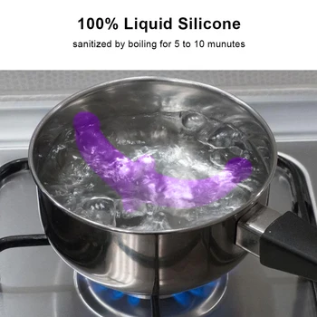 Strapless Strap-on Realistic Silicone Dildo for Anal Vagina Stimulation Double Side Adult Sex Toy for Male Female Lesbian Couple 6