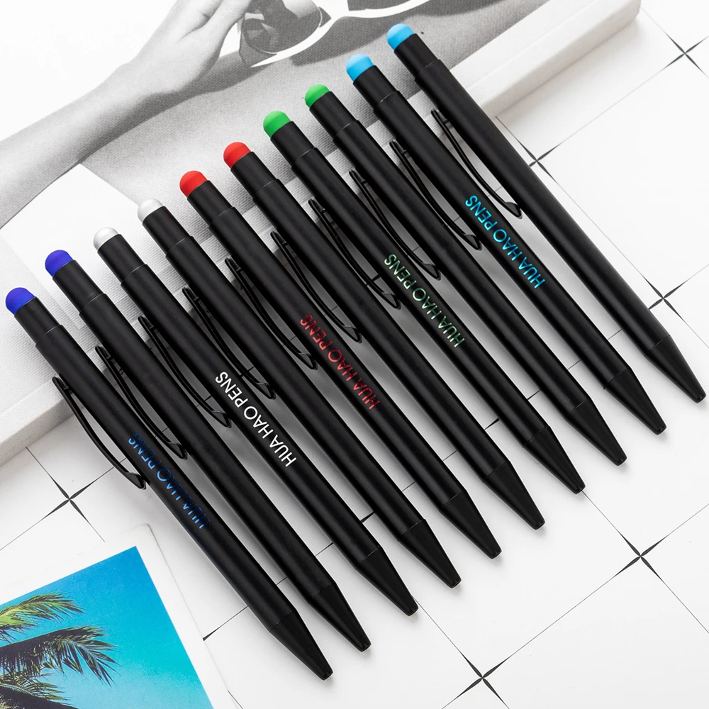 

10PCS Ballpoint Pens 2 in 1 Stylus Drawing Tablet Pens Capacitive Screen Touch Pen School Office Writing Stationery Custom LOGO