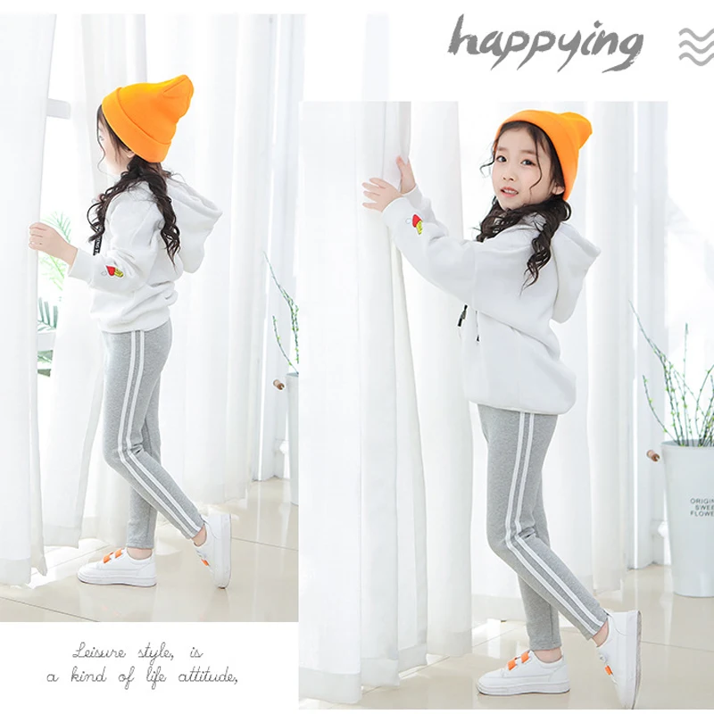 Photo Color Girl Boy Clothes casual pantsThick warm Fashion Joker Sports Trousers Children's Wear 3-7 Y Child Quality Clothing Hot Sall - Цвет: Photo Color