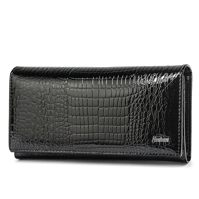 HH Women Wallets and Purses Luxury Brand Alligator Long Genuine Leather Ladies Clutch New Female Crocodile Cow Wallet Coin Purse 6