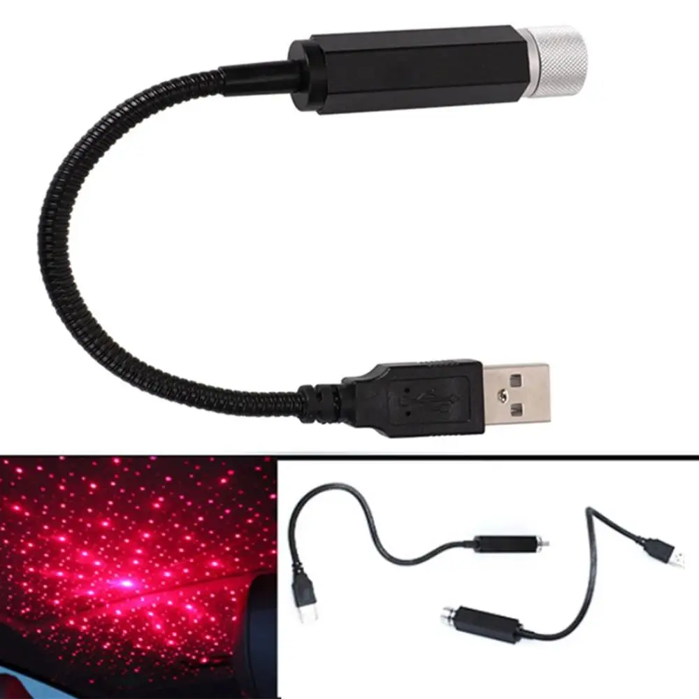 5 В Автомобильная крыша Звездное небо Проектор светильник USB ночник потолочный светильник украшение автомобиля Usb светильник звездное небо