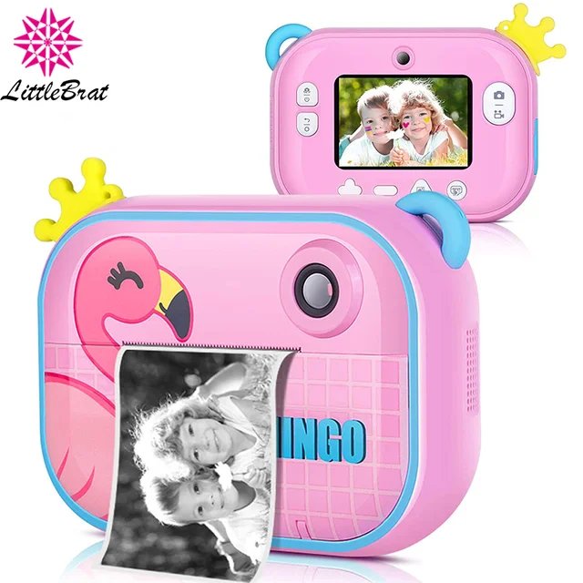 Cámara Digital de 1080P para niños, cámara instantánea para foto de niños, juguetes de cámara para niña y niño, regalos de cumpleaños 4