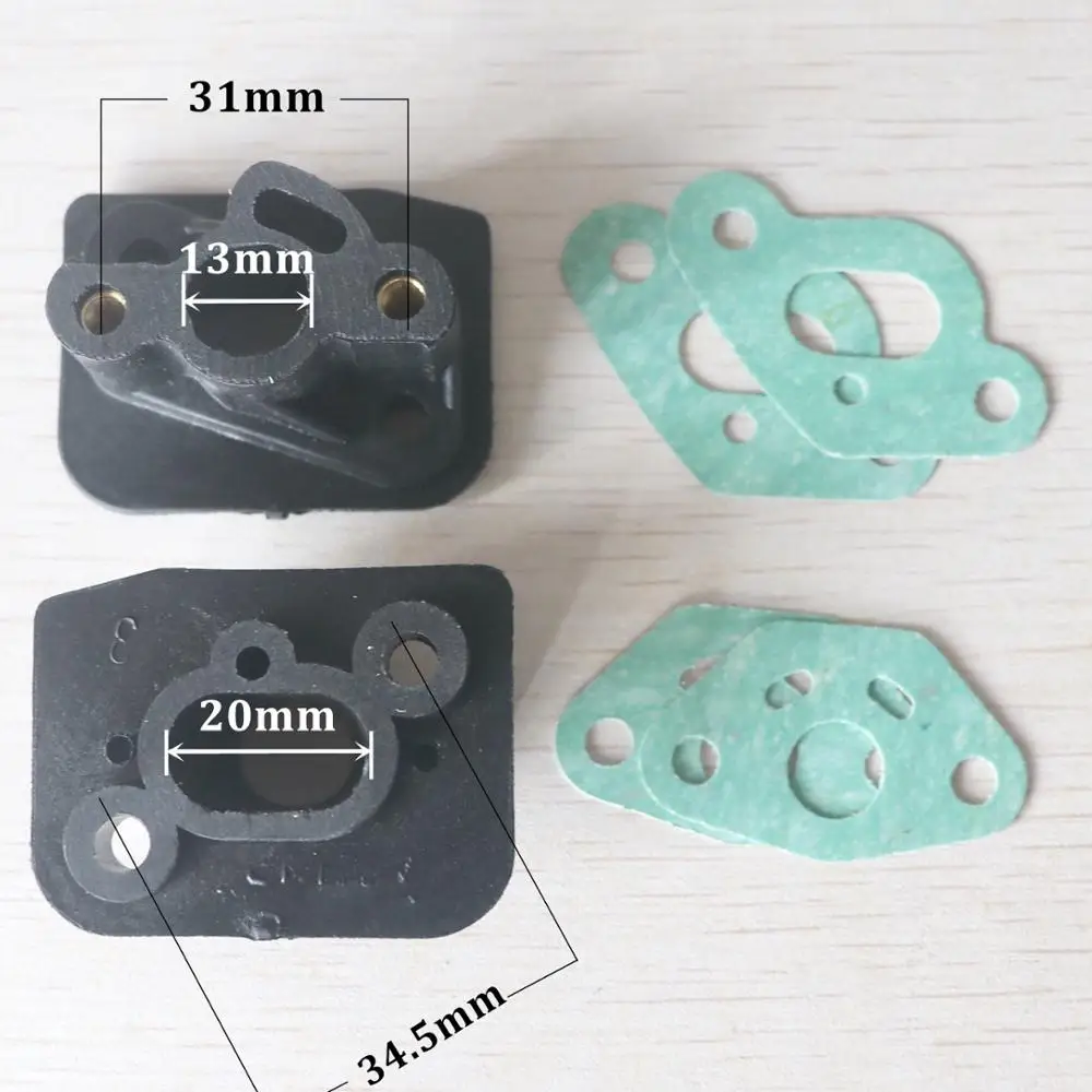 2 шт 36F/33 кусторез впускной коллектор соединитель карбюратора адаптер