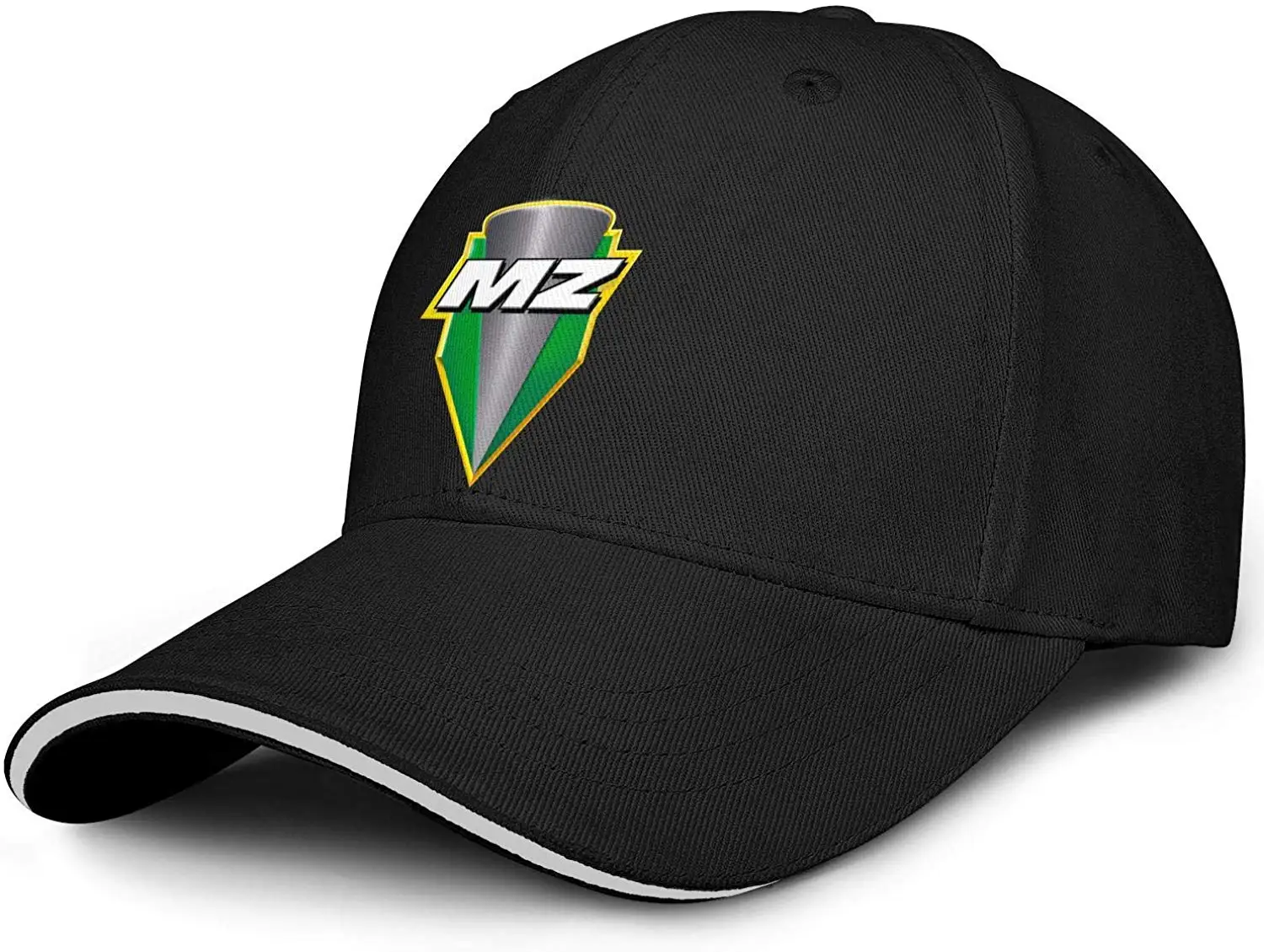 Unisex MZ-Motorrad-Motorcycle-Logo- Fit Flat Bill Vintage Cool Peaked Cap