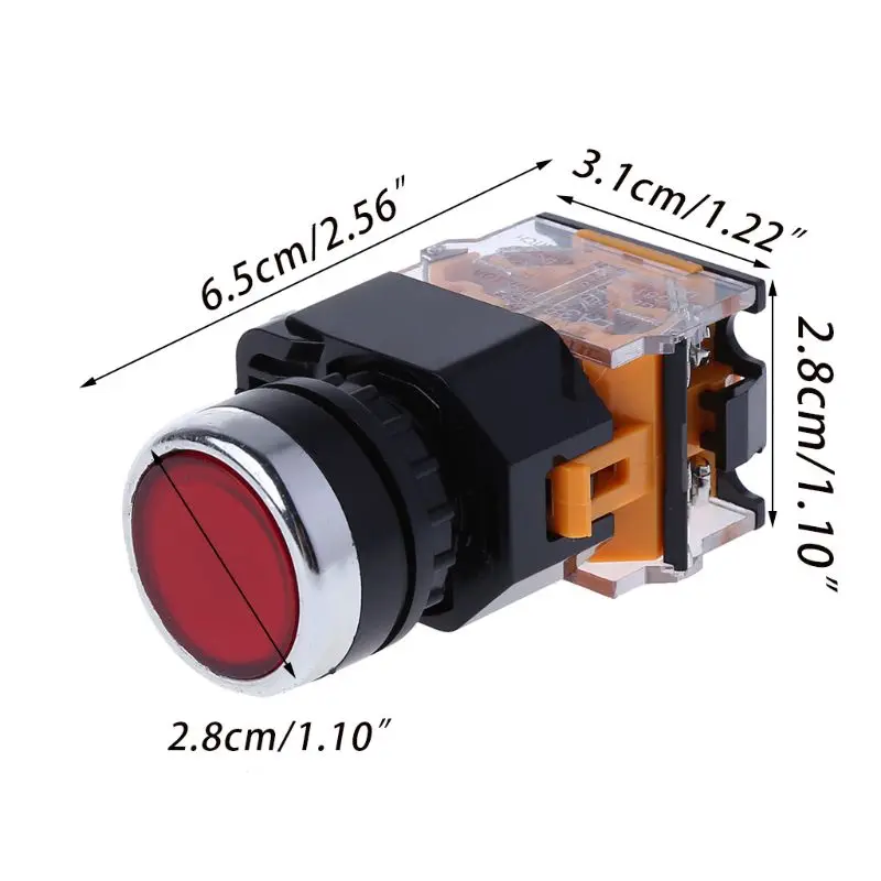

LA38-11/203 Push Button Momentary Press Switch Heavy Duty Power AXYF