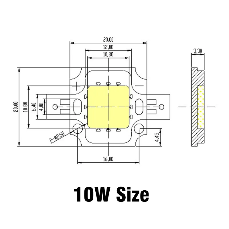 White Full Spectrum LED Chip 5000K 380-780nm 1W 3W 5W 10W 20W 30W 50W 100W Aquarium Plant Grow Light Source Epistar Diodes