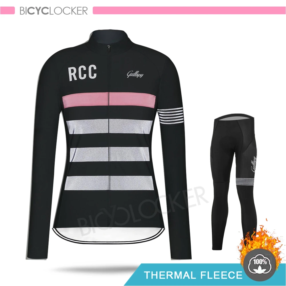 Normal Cycling Set Raphaing велосипедная одежда, зимняя женская одежда Traje De Ciclismo, велосипедная Джерси, набор, термальный флис, Hembra, дорожный велосипед, костюм, Mujer Maillot - Цвет: Normal Cycling Set