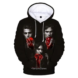 The Vampire Diaries 3D Print Hoodie Sweatshirts Men Women Casual Funny Pullover Unisex Streetwear Oversized Hoodies