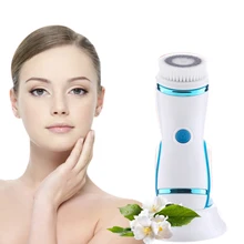 4 в 1 инструмент для чистки лица щетка для лица очищающая силиконовая звуковая вибрационная Массажная кисть для очистки дица USB перезаряжаемая