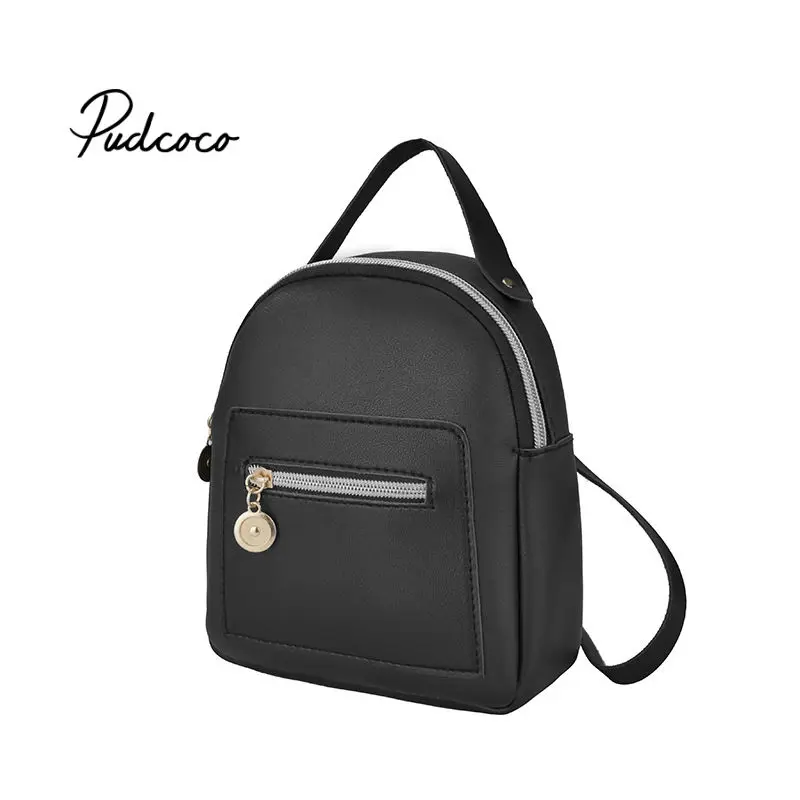 

Mini Backpack Women PU Leather Shoulder Bag For Teenage Girls Kids Multi-Function Small Bagpack Female Ladies School Backpack
