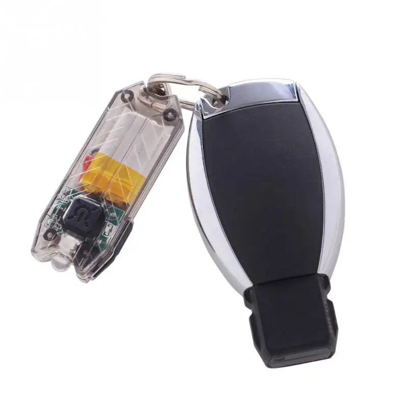 3Modes Mini USB Rechargeable COB LED KeyChain Flashlight Outdoor Pocket YY