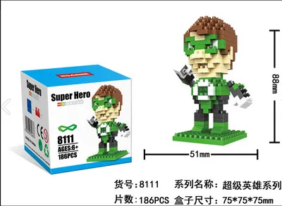 LOZ super hero аниме Алмазный Блок милые строительные блоки игрушки кирпичи развивающие Фигурки игрушки для детей Рождество - Цвет: without box