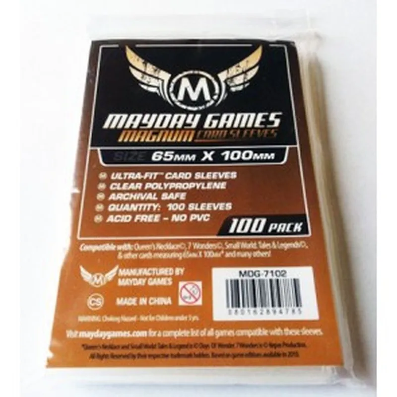 2 упаковки в партии игры майдей для 65*100 мм защита карт Seven wonderes настольная игра