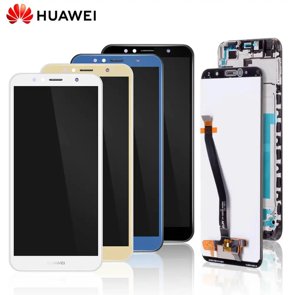 Pаспродажа Дисплей для Huawei Y6 2018 Y6 Prime 2018 atu l31 font b LCD b font в сборе с тачскрином Оригинал 5.7 черный белый