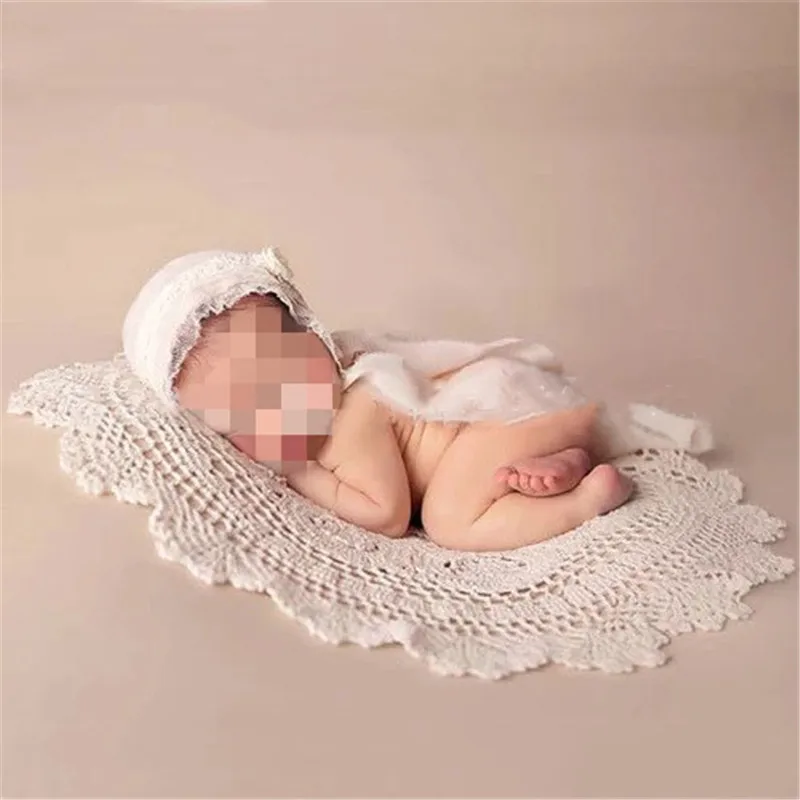 Задний фон для фотосъемки новорожденных Dia55cm ткань рукоделия полые лепестки