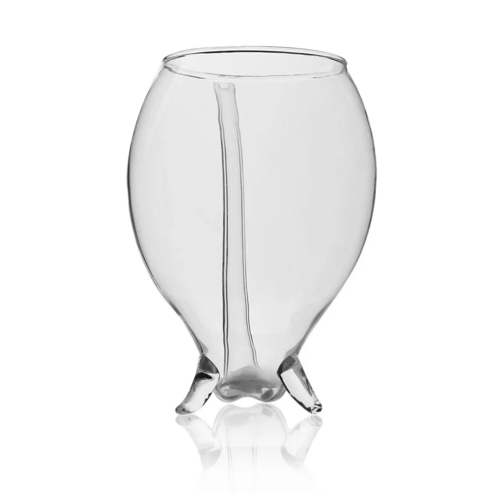 Креативная прозрачная кружка для вина, объемом 300 мл, 2 шт., со встроенной трубой, соломенная чашка для воды для дома, бара, отеля