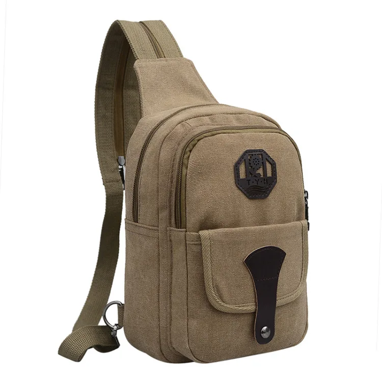 

Korean-style Summer New Style Multi-Purpose Backpack Canvas Men Chest Bag Men's Shoulder Oblique Small Chest Bag nan bei bao Men