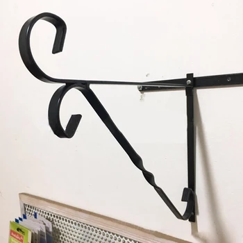 

Hot Metal Plant Bracket Hanger Plants Wall Hanging Hook For Home Garden Planter Balcony Decoration Wall Bracket Garden Basket
