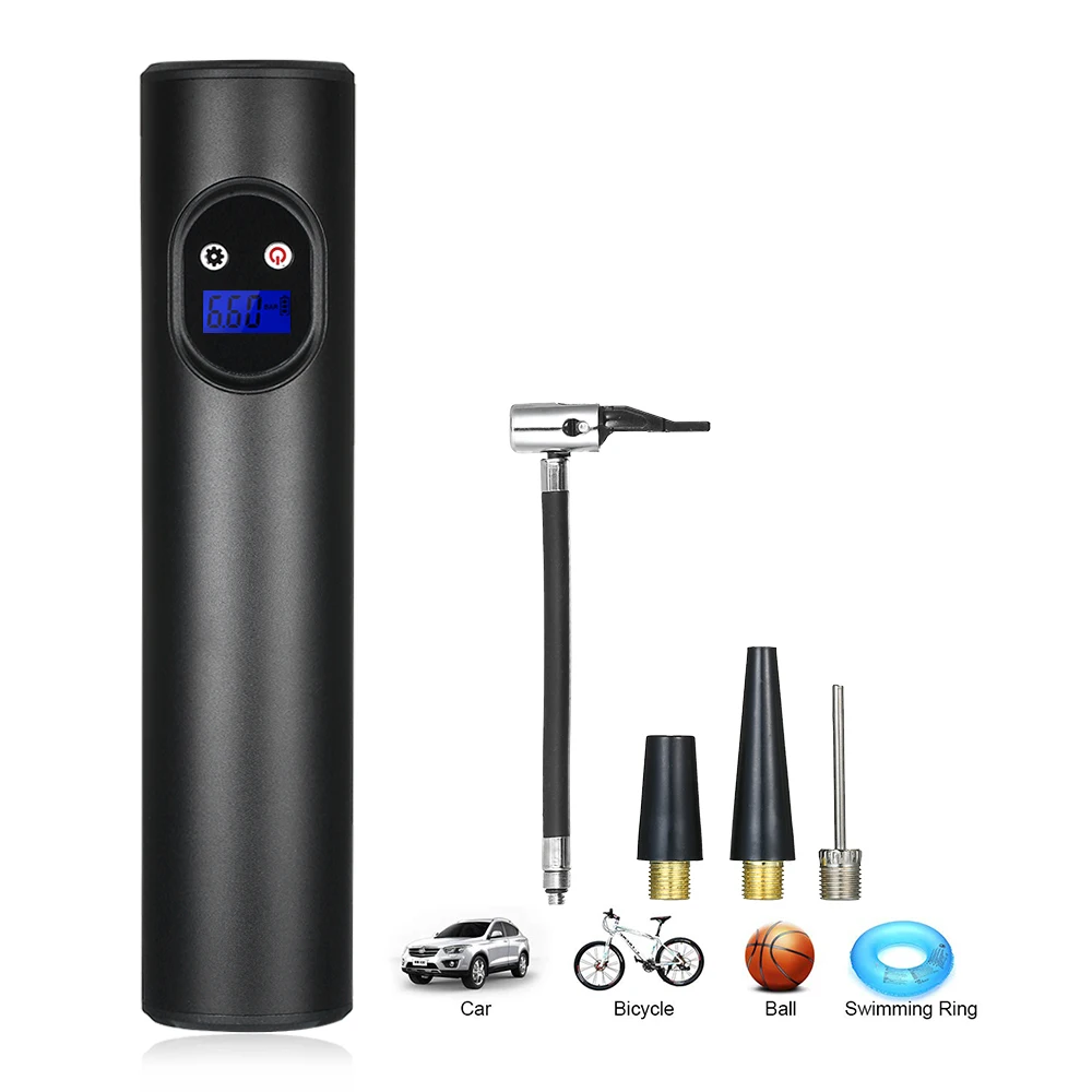 

150PSI Inflator Pump Basketball Bicycle Motorcycle Tire Pump12V Air Compressor Car Tyre Inflator Cordless Electric Air Pump