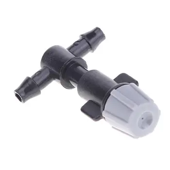 

30pcs Mist Spray Sprinklers+30pcs Tees Connector Nozzles Garden Cooling Watering Irrigation System Atomization Nozzle Sprayer