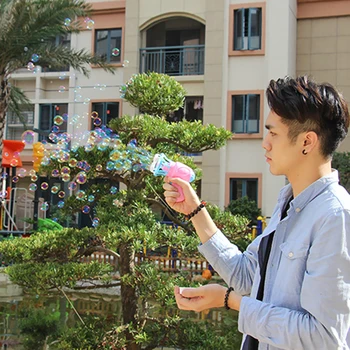 

Children Cartoon Bubble Blowing Electric Fan Toys Automatic Bubble Machine Auto Soap Maker Machine Summer Outdoor