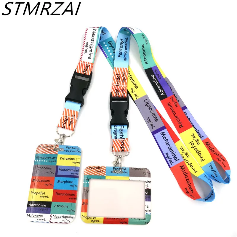 Id Card Holder Icu Key Chain Badge Holder Neck Straps Icu Badge