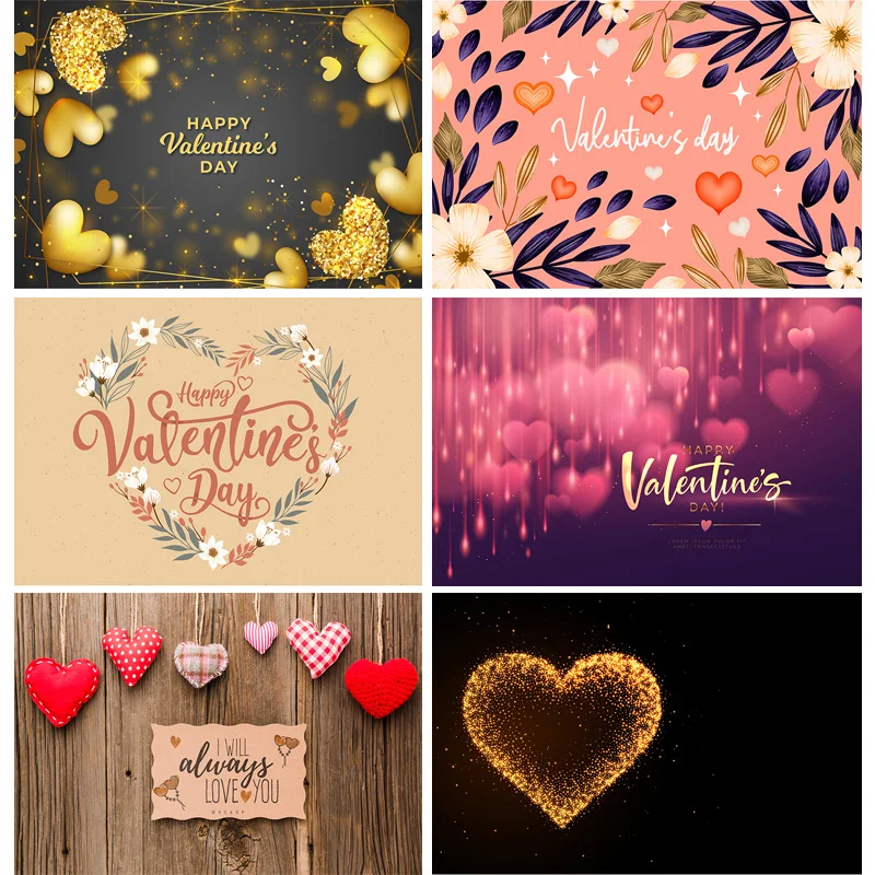 

Photorealistic Fabric DreamValentine Day Photography Backdrops Love Heart Rose Flower Photo Studio Props Background QRJJ-01