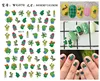 Newest Cute Cactus Avocado Design 3D Self Adhesive Decal Slider DIY Decoration Tool Nail Sticker  WG071 070 2