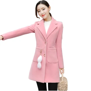 

Autumn Winter Coats Polyester High Quality jacket 2020 New Hot Sale Autumn Women Jackets Solid Color Long Sleeve Jacket MK130