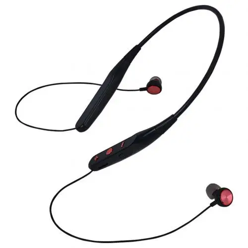 Красный Магнитные беспроводные наушники-вкладыши с Bluetooth 4,1, тяжелый бас, стерео наушники с шейным ремешком, Спортивные Наушники Hearphone с микрофоном для iPhone, samsung - Цвет: Красный