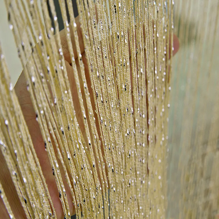 

Manufacturers Direct Selling 1X2 Rough Encryption Flat Silver Curtain Wedding Decoration Partition Entrance Door Curtain Wholesa