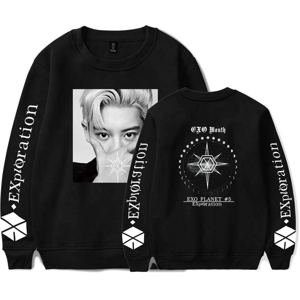  EXO PLANET#5 sweatshirts Women 2019 New Printed Sweatshirt Hooded Pullover Plus Size EXO PLANET#5 H