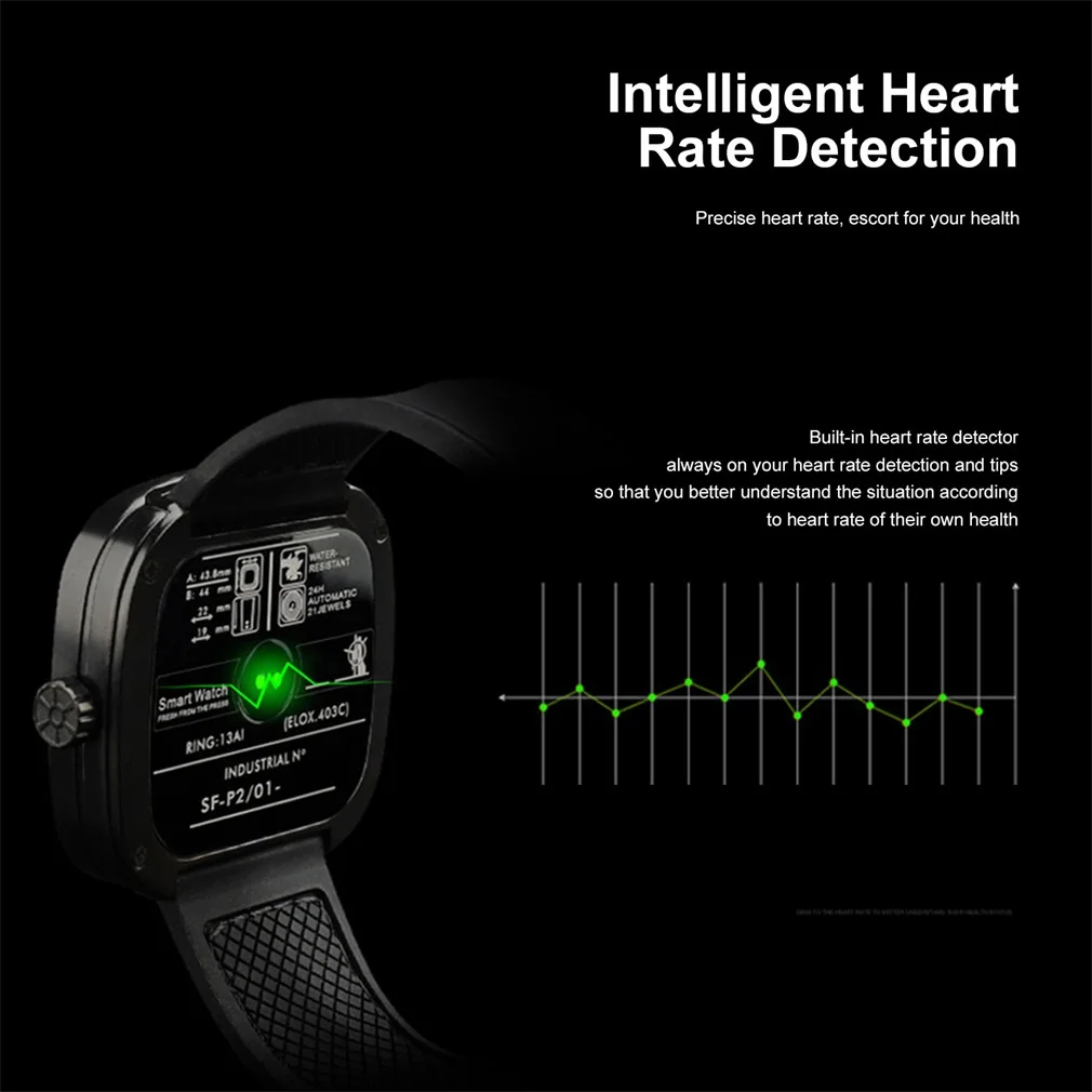 Black& Blue & Red Traditional Classics Silicone & Nylon & Leather FreeTo Change Strap Capacitive Touch Screen Smart Watch