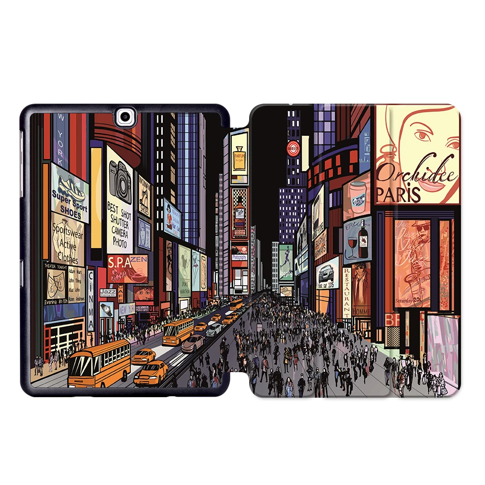 SS04 MTT чехол из искусственной кожи для samsung Galaxy Tab S2, 9,7 дюймов, трехслойный флип-чехол с подставкой, умный чехол для планшета, SM-T810, T813, T815, T819 - Цвет: SS04